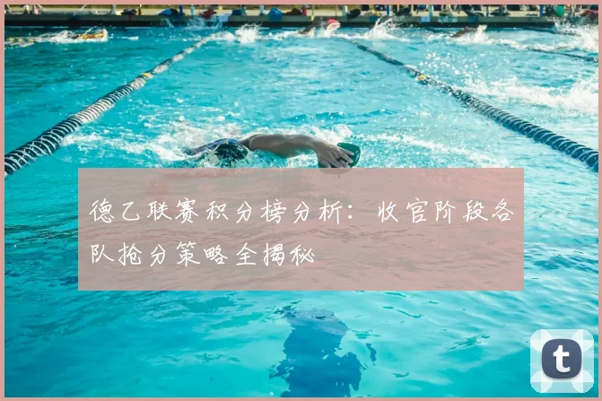 德乙联赛积分榜分析：收官阶段各队抢分策略全揭秘